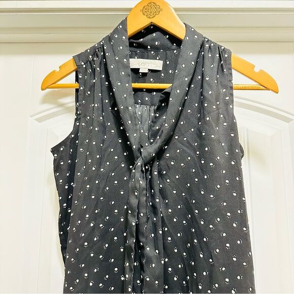 Loft Black & White Cat Paws Print Dress & Floral Dress - Picture 4 of 6